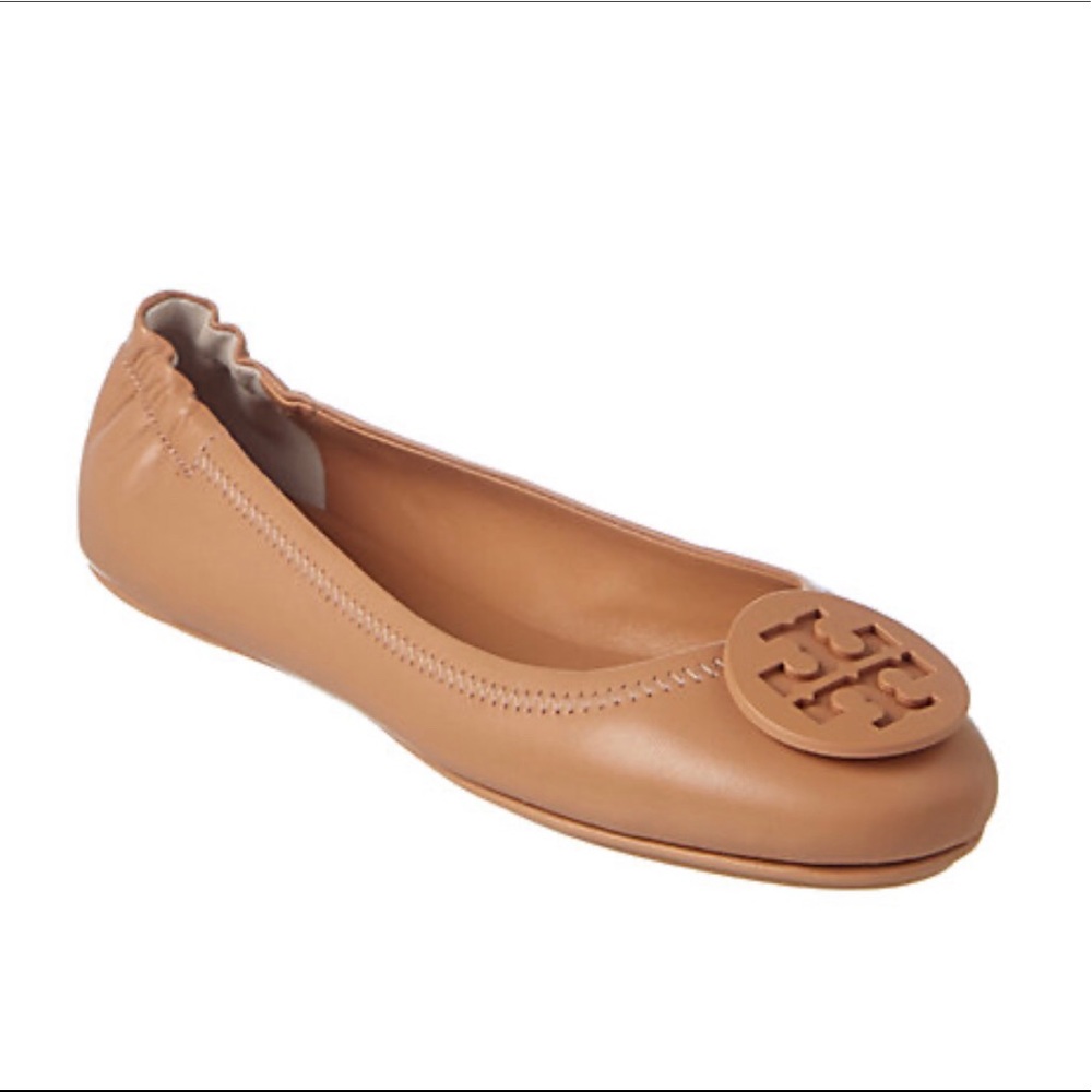 Tory Burch tan ballet flats